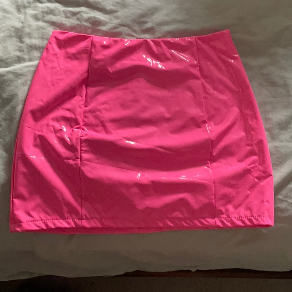 Latex mini shirt